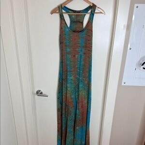 T Party Multicolor Tie-Dye Maxi Dress (B)
